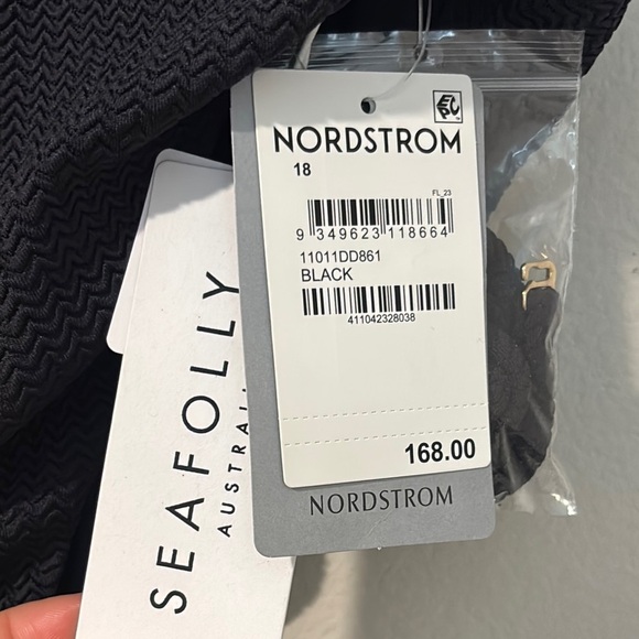 Seafolly strapless bandeau one piece swimsuit 10 - Picture 6 of 7